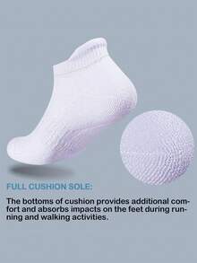 3 pares de calcetines acolchados de algodón para senderismo/running - Multicolor - Ver 2