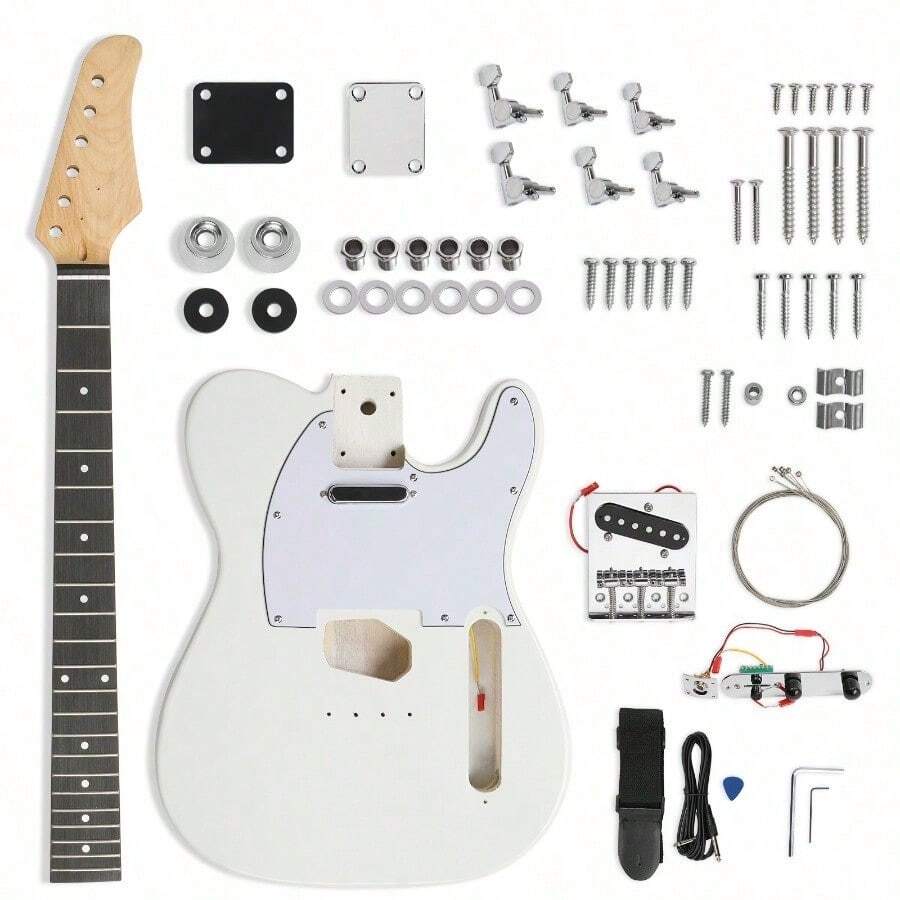 DIY 6 String TL Style Electric Guitar Kits With Mahogany Body - Như Pic - Xem 1