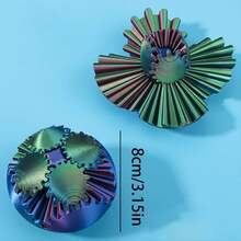 1个装 ADHD 齿轮球 3D 打印旋转球指尖玩具 - 齿轮球指尖球可缓解压力和焦虑 - 非常适合感官需求和手指锻炼 - 独特的家居和办公装饰，派对和创意礼物 - 彩色 - 查看 17