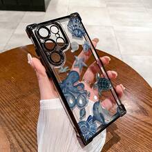 Funda de Teléfono con Patrón de Animales del Océano Adecuada para Galaxy S25 Ultra/S24 Plus/S23 FE/S22/Note 20 Ultra/10, Transparente, Linda, a Prueba de Golpes, Portátil, Diseño de Airbag de Cuatro Esquinas Anticaída, Funda Protectora Suave de Alta Calidad Unisex, Linda Funda de Teléfono, Funda de Teléfono a la Moda, Diseño Impreso en UV, Funda Protectora a Prueba de Golpes, Usuarios de Smartphones, Entusiastas de la Tecnología - Colores mixtos - Ver 4