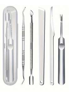 Professional Stainless Steel Nail Cleaning Tool, Cuticle Nipper, Foot Care Set, Callus Remover, Cuticle Trimmer, Nail Clipper - Ergonomic Design, Suitable For Professional Manicurists, Pedicurists, Nail Salons, Men & Women, Halloween & Christmas Holiday Gift - Multicolor - View 12