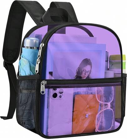 Clear Backpack For Stadium Approved 12*6*12, Water Proof Clear Bag For Stadium Events And Concert Work Sport Event2025