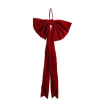Christmas Red Extra Large Bow - Wine Red - Burgundy - View 4