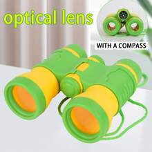 1 szt. Zielony teleskop dla dzieci, chłopców i dziewcząt, zabawka, hd mini przenośne lornetki zewnętrzne, 3-12 lat, teleskop, lornetka, Bini, namiot dla dzieci