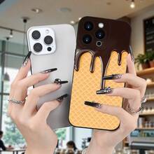 El nuevo diseño simple y elegante de la carcasa del teléfono móvil con patrón de chocolate es lindo, simple, de moda y tiene una buena tracción.Está diseñado para varios modelos de , incluyendo las series 16, 15, 14, 13, 12 y 11.Es un regalo ideal para cumpleaños, aniversarios, San Valentín o sorpresas para amigos, familiares o amigos. - marron oscuro-173 - Ver 6