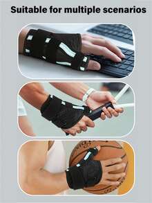 Thumb Wrist Brace. This Is A Unisex Wrist Brace Designed Specifically To Protect The Thumb Area. It Can Be Worn On Either The Left Or Right Hand. For The Elderly, It Also Makes A Great New Year's Gift. - Multicolor - View 4