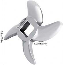 1pcs Accesorios de Repuesto de Reemplazo de Cuchillo de Picadora de Carne de Acero Inoxidable(12) - 1 - Ver 3