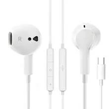 USB-C 耳机，入耳式有线 C 型耳机，带麦克风、音量控制、低音立体声、降噪功能，兼容三星 Galaxy S25 S24 S23 S22 S21 S20 A53 A54/ 16/16 Plus/16 Pro/16 Pro Max/15 系列/车载音响/iPad - 白色 - 查看 13