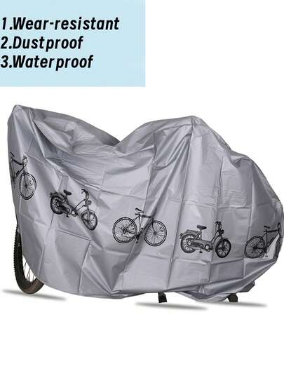 Cubierta resistente para bicicleta/bicicleta eléctrica/motocicleta - Protección contra todo tipo de clima, resistente a los rayos UV y la lluvia para almacenamiento de bicicletas. Diseño ajustado y para bicicletas eléctricas, motocicletas, bicicletas de montaña. Fácil de limpiar, no es de tela, ideal para garaje, exterior, viajes. Compatible con la mayoría de bicicletas, scooters, equipo de exterior. Diseño ajustado, construcción duradera, cubierta protectora.
