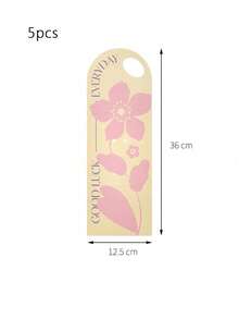 5pcs Single Flower Bouquet Packaging Box, Handheld Flower Card Vase Box, Handheld Flower Bag, Suitable For Single Rose, Valentine's Day Gift Bag - Multicolor - View 14