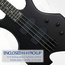 Ktaxon School Band Matt Electric Bass Guitar Right Hand Strap Accessories - mặc định - Xem 7