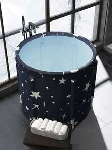 Bañera plegable y portátil extra grande - Compacta, fácil de montar para uso en interiores y exteriores, ideal para espacios pequeños, bañera plegable portátil para adultos con doble desagüe para un baño de inmersión tipo spa - Multicolor - Ver 8