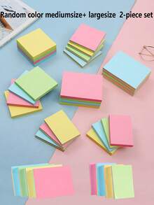 Colorful Sticky Notes, Memo Pads, Student Notebooks, Office Memo Pads, Self-Adhesive Sticky Notes, Suitable For Office, Home And School Use