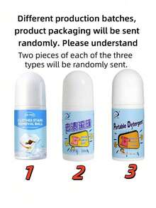 1pc 50ml Portable Stain Remover Pen, Strong Cleaning Stick, Fabric Stain Remover, Quick No-Rinse Emergency Liquid Roller Cleaner, Textile Cleaning Tool - Multicolor - View 15