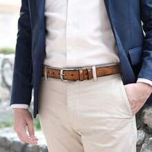 DOOPAI 2PCS Men's Vintage Leather Belt - Durable, Breathable, And Stylish Accessory For Business Professionals, Mature Men, And Fashion Enthusiasts | Ideal Gift For Any Occasion - A - View 6