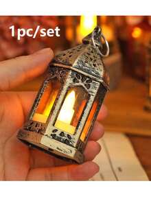 1/4/10pcs Mini Vintage Lantern Shaped Decorative Lights, Battery Operated, Indoor Tabletop Decor Nightlight, Mini Fairy Lights, Suitable For Holidays, Parties, Home Decor, Christmas Tree Decoration, Bedroom Decor - Yellow - View 13