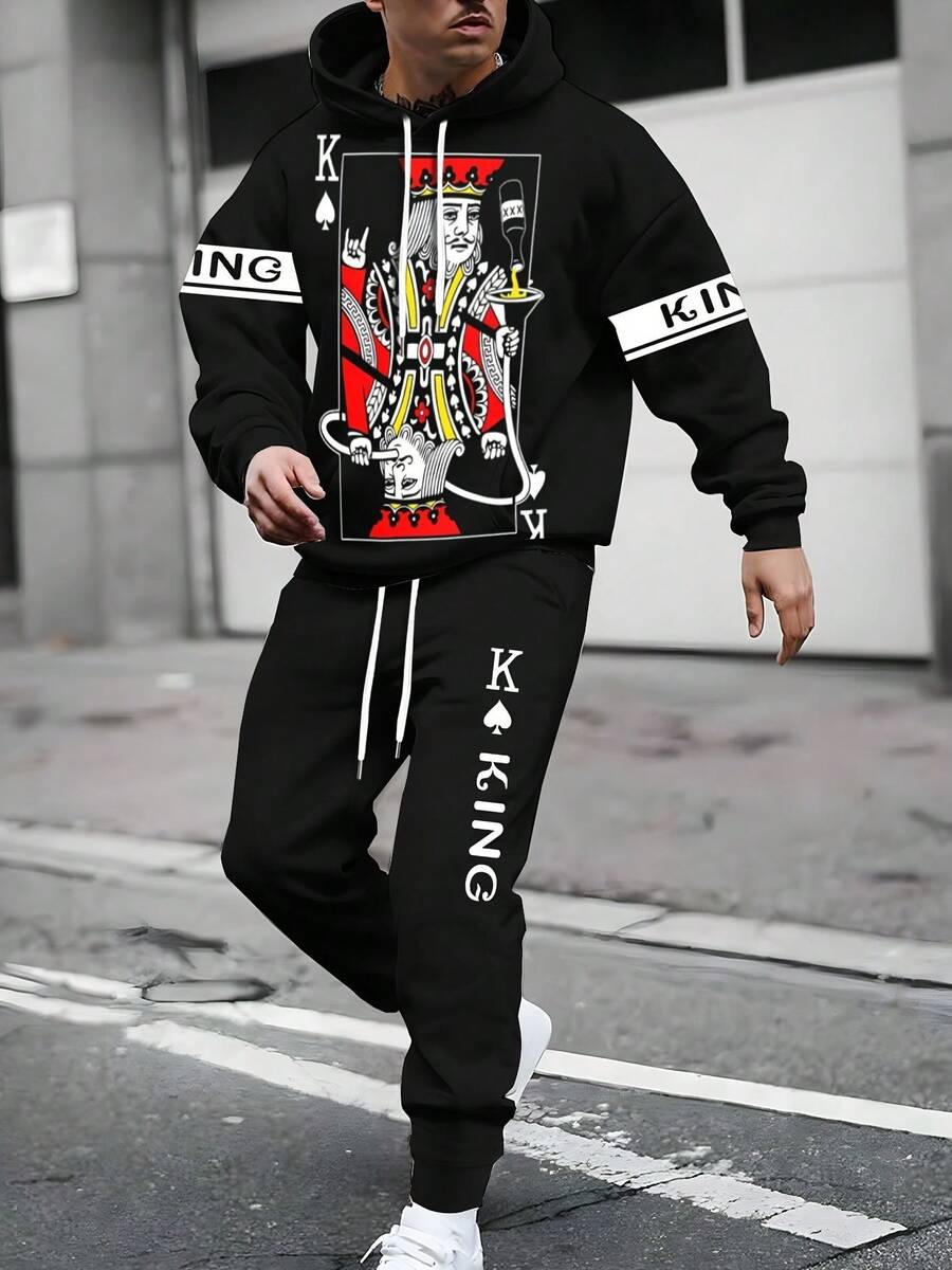 Men's Christmas Nightmare Series 3D Digital Printed Hoodie Set Cosplay Costume - Mixed Colors - View 1
