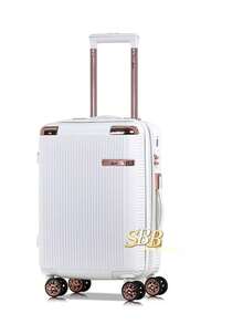 Carry-On Suitcase 10kg 360 Wheels Handbag Travel - White - View 1