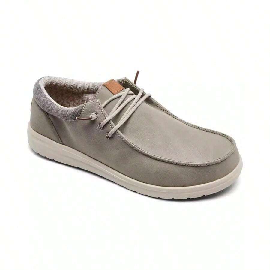 HEYDUDE Men's Paul Classic Slip-On Casual Moccasin Sneakers  |  | Men Casual Athletic Shoes - 灰褐色 - 查看 1