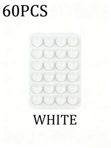 3/5Pcs Multi-Purpose Square Silicone Suction Cup Mobile Phone Holder, 24-Hole Suction Cup With Strong Adhesiveness, 1/10/20/30/40/50/60Pcs,Suitable For Various Scenarios To Prevent Phone Falling, Used For Video, Vibration, And Self-Portrait Phone Accessories