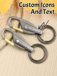 1pc Custom Engraving Name Carabiner Clip, Personalized Engraved Text Carabiner For Keys, Customized D Ring Carabiners Clip, Customizable D Shape Spring Loaded Gate Small Keychain, 4.7x2.3cm, 2 Colors:Black/White, Carabiner For Keys, Keychain Clip, Small Carabiner Clip, Carabiners, Carabiner Heavy Duty, Clips For Hanging,Door Organiser,Perchero,Coat Hangers Wall,Hooks,Wall Hooks,Hanger,Wall Frames,Coat Hooks,Picture Wall Frame,Delicate Romance