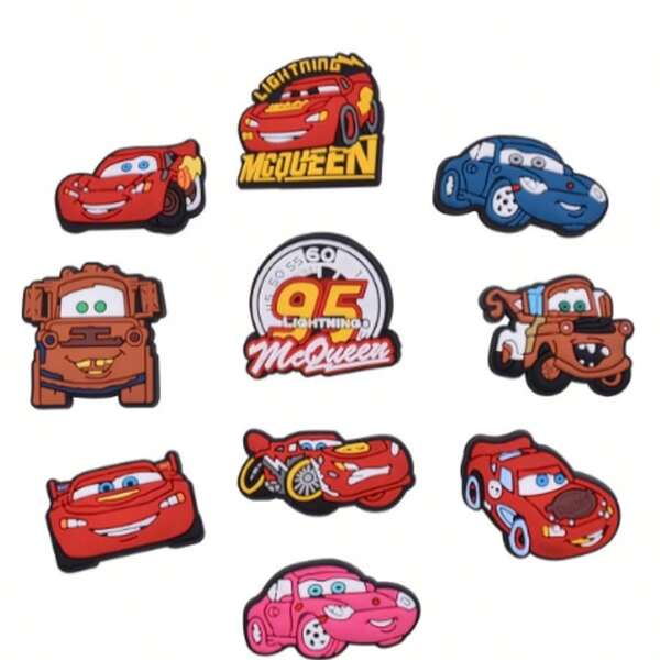 10 peças de acessórios para decoração de sapatos de carro, pingentes para tamancos, sandálias com bolhas, ideia de presente para aniversário, Natal, Halloween, lembrancinhas de festa