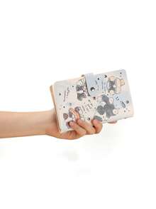 可爱财务笔记本 | ins风收据现金收纳本 | 便携式财务笔记本 | 浅蓝/浅粉/浅绿 高品质设计 | 韩版ins风防刮卡夹 | PU皮革多功能收纳本 | 超薄大容量卡槽 - 彩色 - 查看 9