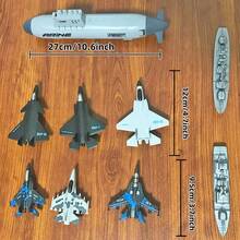 1 Submarine Launcher + 2 Cruisers + 6 Large Airplanes - Multicolor - View 8