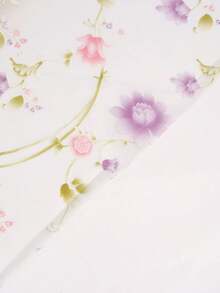 1 Roll Multicolor Flower Shelf Liner For Kitchen Cabinets,Non-Adhesive Drawer Liner,Non-Slip Refrigerator Liner,EVA Waterproof Fridge Pad Cupboard Mat Easy Placemats. - Multicolor - View 5