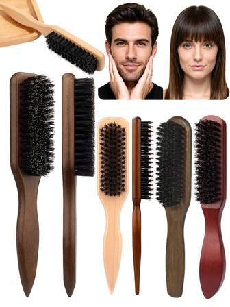 1 件装男女通用发梳和胡须刷，无香专业美发梳，渐变梳和理发器清洁梳，顺滑梳理工具，厚/薄发梳，非常适合国庆节、浴室、头皮按摩、返校、旅行度假和日常生活/圣诞节/圣诞装饰/圣诞礼物。