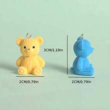 Multicolor Mini Resin Bear Pendant, Jewelry Making Pendant, Bracelet, Necklace, Keychain, Earrings DIY Accessories, Fashionable & Cute Keychain Special Gift, Cartoon 3D Decorative Accessories, Bear Party, Party Gift Pack, Birthday Gift Toy Pendant, Suitable For Phone And Bag Decoration Surprise Gift, Cartoon Backpack Pendant, Car Keychain Accessories, Bag Decorative Pendant Accessories, Keychain Accessories For Bridal Party, Graduation, Valentine's Day, Mother's Day, Christmas, Halloween, Thanksgiving