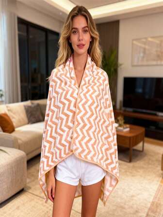 麦穗纹珊瑚绒柔软舒适吸水不掉毛毛巾方巾家用洗脸洗澡巾浴巾加大浴巾套装