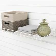 repisas Genérico Repisa de Alambre para Panel ranurado, Blanca - Negro - Ver 9