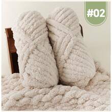 2 لفة/500 جرام خيط سوبر سميك - نسيج شينيل فائق اللين، خيط كثيف ناعم، مناسب للحياكة والكروشيه والحياكة باليد. قابل للغسل في الغسالة ولا يتساقط. رائع لصنع البطانيات والقبعات وأسرة الحيوانات الأليفة وديكور المنزل والمزيد. متوفر بألوان متعددة - هدية مثالية لهواة الحياكة. 8 ألوان خيط سوبر سميك. لفة واحدة من خيط أكريليك سميك. خيط شينيل بدرجة آيس كريم. لوازم الحرف الشتوية، مشاريع DIY المنزلية، اكسسوارات الحياكة، خيوط مصنوعة يدويًا. - متعدد الألوان - مشاهدة 11