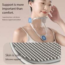 1pc Ergonomic Neck Posture Corrector, Adjustable Neck Support Brace, Neck Traction Device To Relieve Neck Strain, Foldable And Portable, Upgraded 3.0 Version