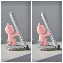 1个可爱卡通熊造型手机/平板电脑支架，兼容智能手机和平板电脑，适用于办公桌、床头柜、客厅、书房、卧室，也是开学季的理想礼物。 - 彩色 - 查看 17