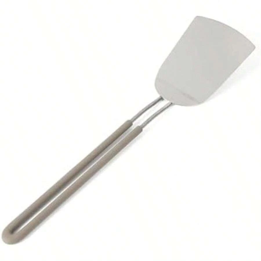 - Cuchara de acero inoxidable con mango largo de silicona de 34,3 cm(Sprucedale Solid Spatula Espátula sólida Sprucedale) - Multicolor - Ver 1