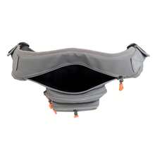 新款男士户外可调节运动腰包休闲多功能多口袋骑行包 - 灰色 - 查看 5