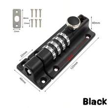 1PC Combination Barrel Bolt Safety Slide Latch Lock With Password Setting 4 Digit Combination Door Security Slide Latch Lock Bolt - Multicolor - View 7