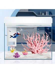 1Pc Fish Tank Accessories,Colourful New Micro Landscape Simulation Mini Coral Blue Artificial Fake Coral Undersea Fish Tank Decorations Gifts,Aquarium Decor - A - View 12