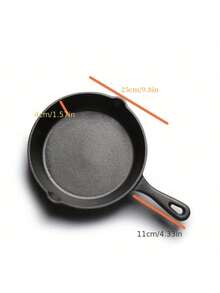 Moderne Innovationen Mini Schwarzer Gusseisen Pfanne Vorbehandelt Kleine Pfannen für gebackene Kekse/Brownies oder gekochte Eier