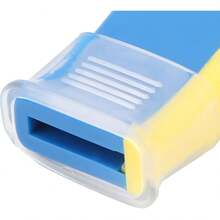 01 Silbato Deportivo, Silbato de Entrenador Profesional para Voleibol para Baloncesto para fútbol(10 * 6 * 4cm-Azul Amarillo) - 1 - Ver 10