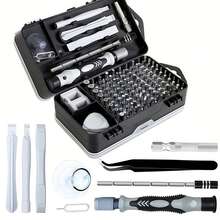 （115合1）高级专业便携式高硬度合金磁性螺丝刀套装，精密工具套装，适用于专业电子产品维修，兼容笔记本电脑、手表、家居装饰等。 - 彩色 - 查看 9