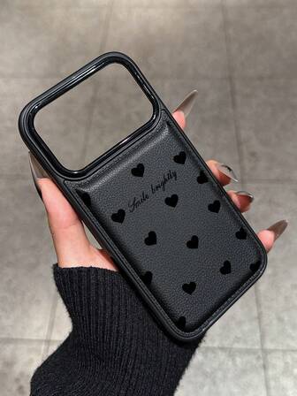 1 pieza Nuevo estuche protector de teléfono con textura de cuero acolchado y antiarañazos, compatible con iPhone 15 Pro Max, 14 Plus, 13 Pro Max, 12, 11, 7G, 7P, IX, XR, XS Max, 17 Pro, Air