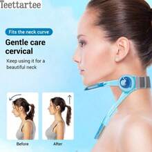 1pc Ergonomic Neck Posture Corrector, Adjustable Neck Support Brace, Neck Traction Device To Relieve Neck Strain, Foldable And Portable, Upgraded 3.0 Version