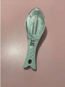 1/3/2件带盖鱼鳞刮刀，手动鱼鳞器，厨房去鱼皮工具，耐用塑料削皮器和刷子 - 彩色 - 查看 13