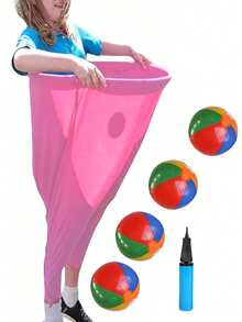 Grandma Pants Yard Games, Grandma Pants Outdoor Games 2026-Extra Large Pants With 4 Bouncy Balls And Air Pump, Backyard Parties, Adult Track Day Fun Activities, Birthday Christmas Parties Backyard Gatherings Outdoor Toss Games - Multicolor - View 11