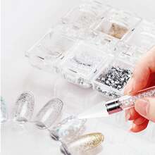16/21Pcs Nail Rhinestones Picker Replacement Wax Head Tips Rhinestone Picker Tool Wax Tip For Nail Dotting Pen