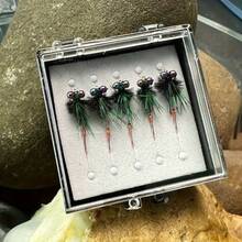 Fly Fishing Lure Set, 5 Packs Hand-Tied Assortment Realistic Insect, Targeting Trout Bass Lake River All-Water, Sensitive Treble Hooks All-Season - 5 Items - View 2