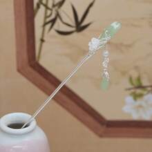 Ancient Style Water Drop Hairpin - 粉色 - 查看 4